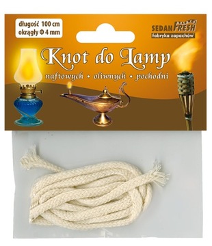 Knot okrągły do lampy naftowej i pochodni 4 mm