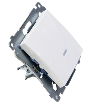 SIMON 54 ОДИНОЧНЫЙ ВЫКЛЮЧАТЕЛЬ С ПОДСВЕТКОЙ, БЕЛЫЙ