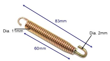 JMT SPRĘŻYNA WYDECHU TŁUMIKA 83 MM