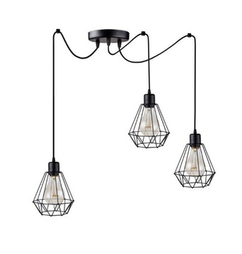 LAMPA PAJĄK Wisząca LED LOFT EDISON Spider DIAMENT