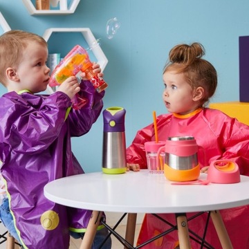 B.BOX Fartuszek wodoodporny śliniak z rękawami 2l+