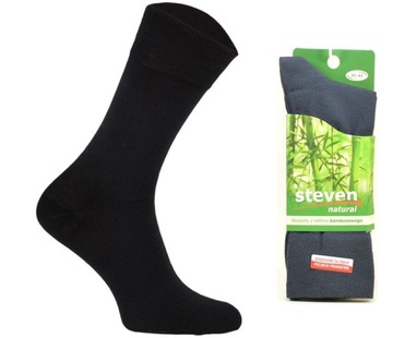 MĘSKIE SKARPETY BAMBUSOWE steven +GRATIS _44-46
