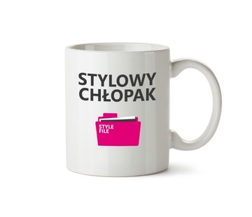Kubek z nadrukiem Stylowy Chłopak na prezent muzyk