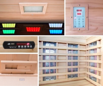 ИНФРАКРАСНАЯ САУНА для 2 человек Redlight Wellis технология SOLARIS