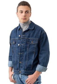 Kurtka Katana Bluza Jeansowa Jupa Dżinsowa Męska Dżins SHAVE JEANS M granat