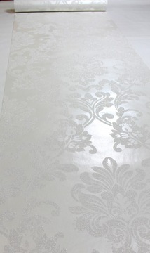 ОБОИ ГЛАМУР ЭКрю ОРНАМЕНТ ОБОИ С БЛЕСКАМИ