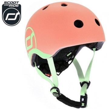 SCOOTANDRIDE Шлем XXS-S для детей 1-5 лет Персиковый