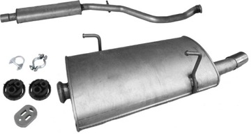 TŁUMIK ŚRODKOWY KOŃCOWY PEUGEOT 206CC 2.0 16V