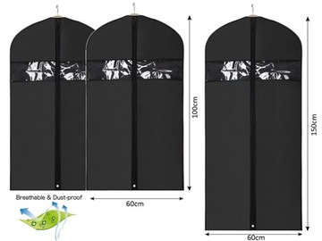 Чехлы для одежды 3 шт. 60X100-2 шт. 60X150- 1 шт.