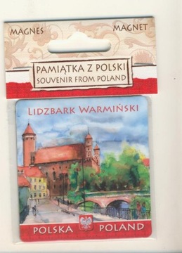 MAGNES NA LODÓWKĘ MAGNETKA LIZBARK HERB 1117