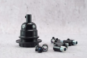 черный металл M10x1 оплетка кабель стопор DIY блок лампы