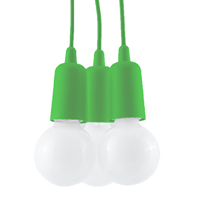Lampa DIEGO 3 Zielona Oświetlenie Pokój Dziecka