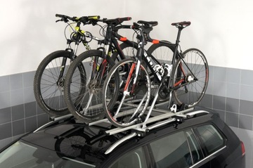 AMOS TOUR Багажник на крышу для трех велосипедов