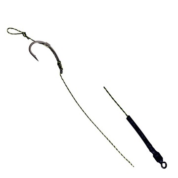 НАСАДКА НА КАРПА С ВОЛОСОМ, ПЛЕТЕННЫЙ КРЮЧОК, размер 4