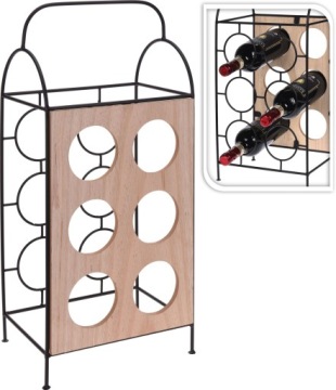 ВИННЫЙ СТЕЛЛАЖ НА 6 БУТЫЛОК МЕТАЛЛИЧЕСКИЙ СТЕЛЛАЖ