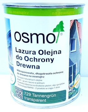 Osmo 729 Lazura Olejna 2,5l ZIELEŃ CHOINKOWA