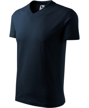 MALFINI V-NECK 102 koszulka T-shirt UNISEX DEKOLT w SEREK 160g XXL
