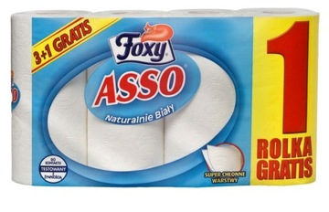 RĘCZNIK PAPIEROWY FOXY ASSO 4SZT SUPER CHŁONNY