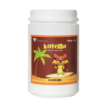 500g Kofeina Bezwodna Pył 100% Pudełko HDPE *HiT*