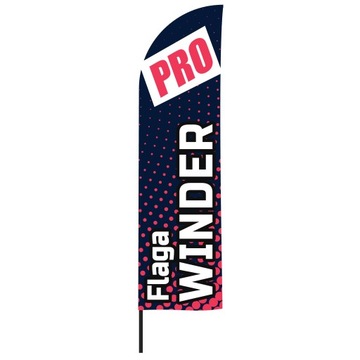Flaga reklamowa WINDER maszt 280 cm PRO + Projekt