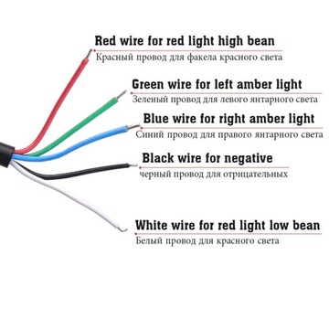 Светодиодный стоп-сигнал 4в1, указатели поворота, наклейка