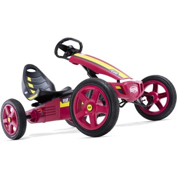 BERG Gokart Rally Pearl Pink Надувные колеса 4-12 лет до 60 кг