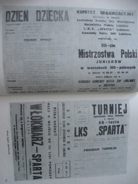 Спарта ЛЮБЛИН История Спарты Люблинец 1936-86 гг.