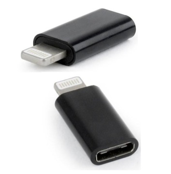 Адаптер Gembird USB Type-C (CF/8pin M), черный