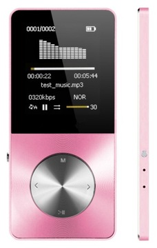Odtwarzacz MP4 T1 16GB głośnik microSD MP3 różowy
