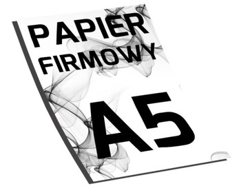 PAPIER FIRMOWY A5 1000 szt. - 90g. / ULOTKI A5