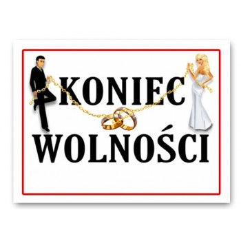Naklejki na buty para KONIEC WOLNOŚCI białe 2szt.