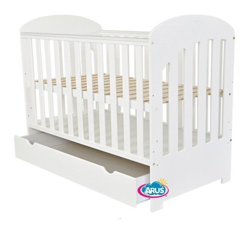 БЕЛАЯ ДЕТСКАЯ КРОВАТЬ С ЯЩИКОМ TAPCZANIK-POLA