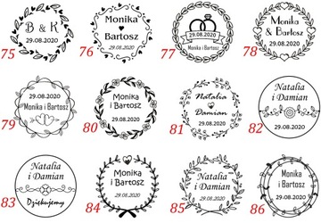 PIECZĘĆ NA ŚLUB PIECZĄTKA ŚLUBNA STEMPEL WESELE