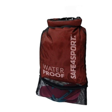 Водонепроницаемый рюкзак, быстросохнущая сетчатая сумка, красный