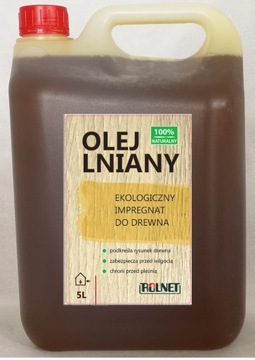 Olej lniany Impregnat drewna 10l