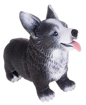 PIESEK CORGI Z GROSZKIEM ZABAWKA GUMOWA MIĘKKA CZA