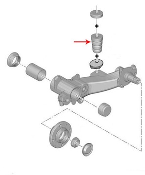 Отбойник задней балки CITROEN XSARA II PICASSO 516663