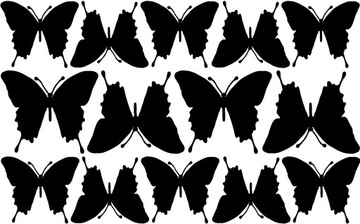 Наклейки БАБОЧКИ на оконные стекла ЦВЕТА