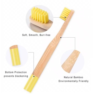 SZCZOTECZKA NATURALNA DLA DZIECI BAMBUSOWA EKO BIO