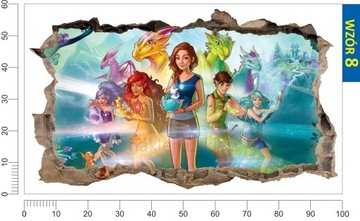 Наклейка на стену LEGO ELVES эльфы дыра на стене