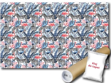 FOTOTAPETA ZEBRA FLAMING 15B V4 254x184 F11084