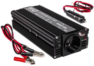 PRZETWORNICA PRĄDU SAMOCHODOWA SINUS 12V 600W HEX
