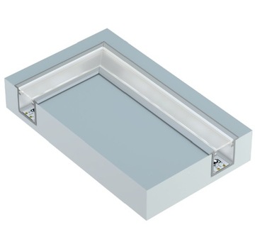 PROFIL ALUMINIOWY do taśm LED LISTWA G 2M CZARNY