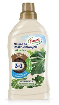 NAWÓZ MIKROFLORA 3w1 DO ROŚLIN ZIELONYCH 1L