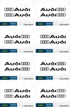 2 наклейки Наклейка AUDI A3 A4 A6 A8 TT Q7 HQ