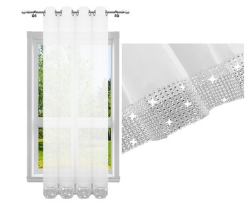 FIRANA GOTOWA 145x160 CYRKONIE PRZELOTKI DIAMENTY