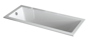 Wanna Slim prostokątna MODERN 140x70 BESCO + SYFON