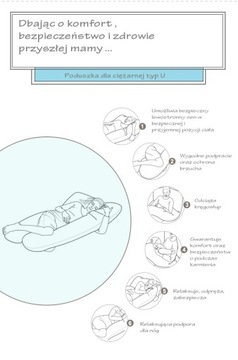 Подушка для беременных Rogal Type U для сна и кормления.
