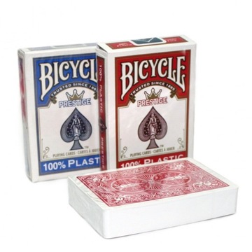 KARTY DO GRY 100% PLASTIK BICYCLE POKER JUMBO WAWA