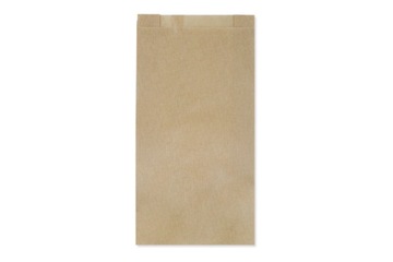 Torba Papierowa Allbag 12x21 cm FAŁDOWA BRĄZOWA 100 szt.